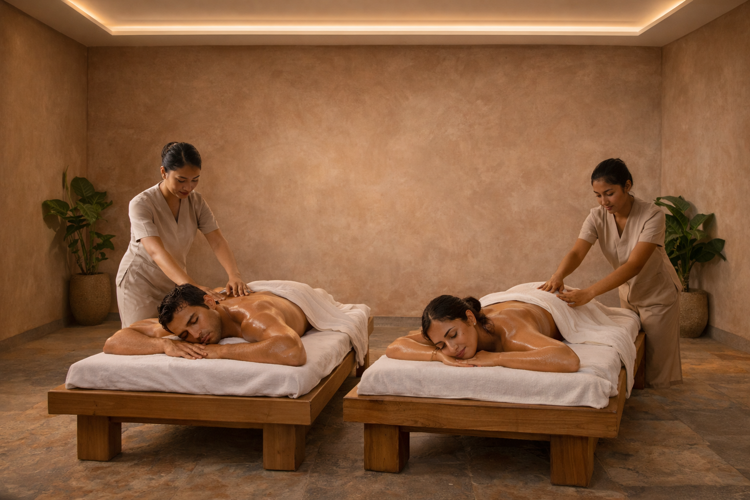 Rejuvenating couple massage experience in Chennai