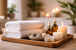 Luxury spa interior design and wellness environment at Mass  Spa Pondicherry